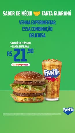 Anúncio de mcd, 35 dias no ar